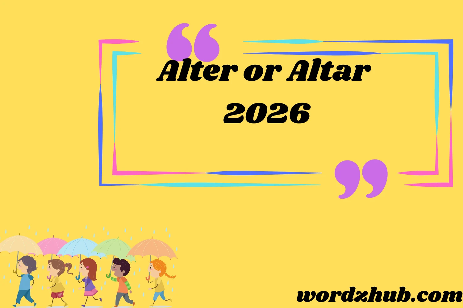 Alter or Altar