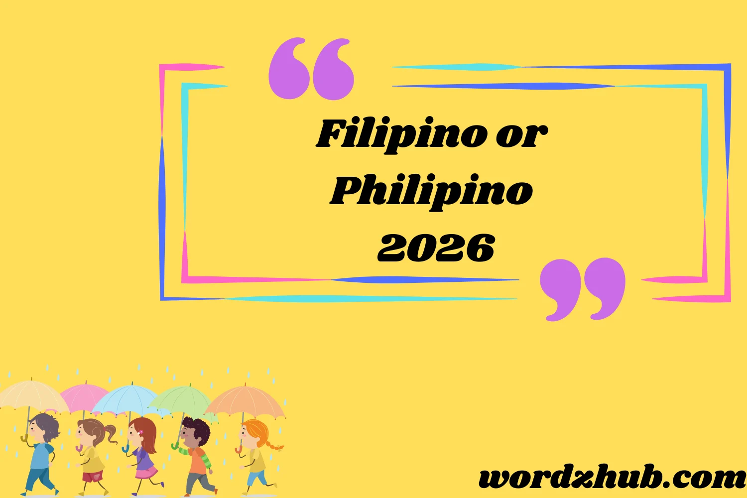 Filipino or Philipino