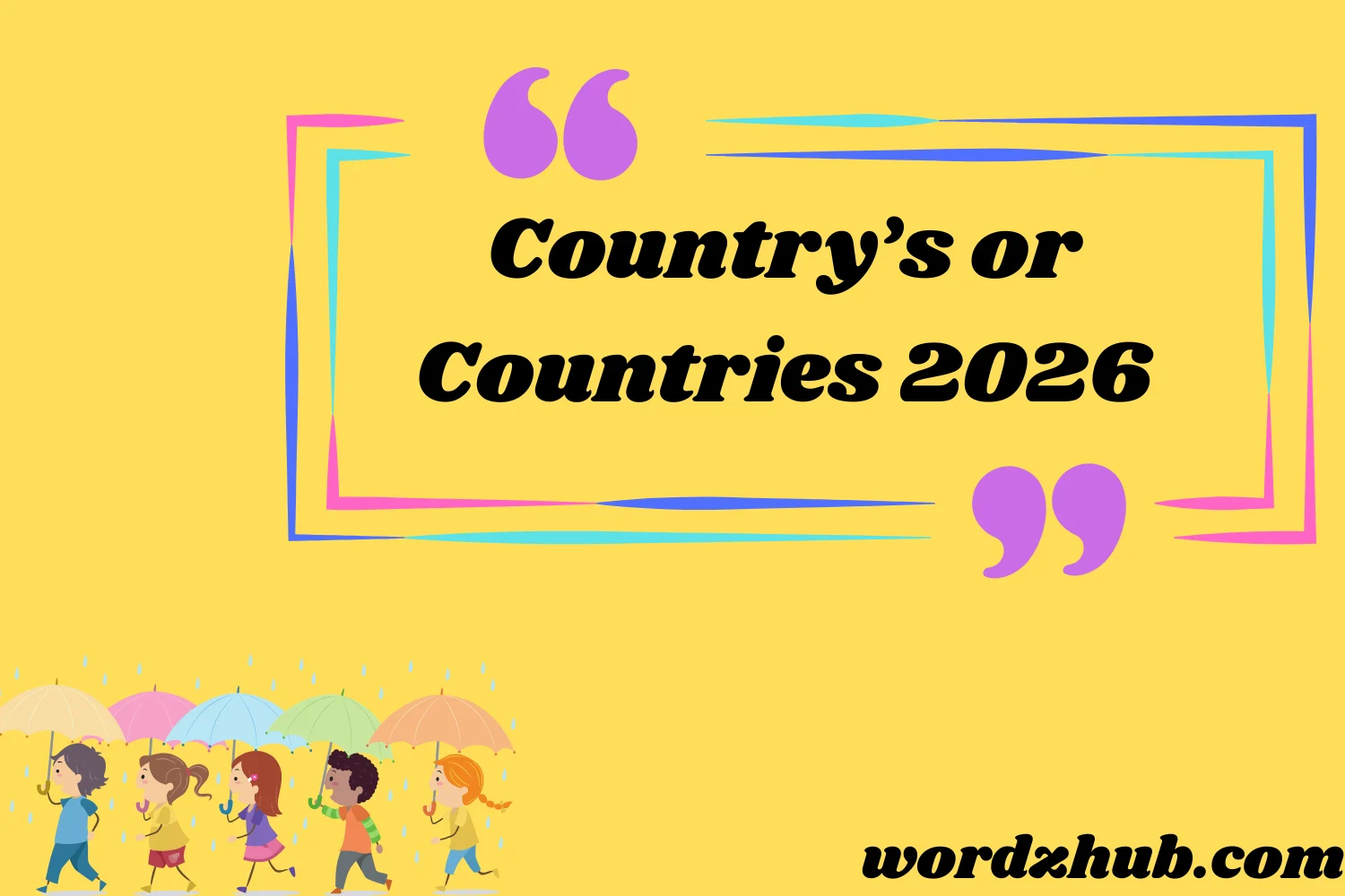 Country’s or Countries